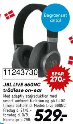 Bilka Jbl live 660nc trådløse on-ear tilbud