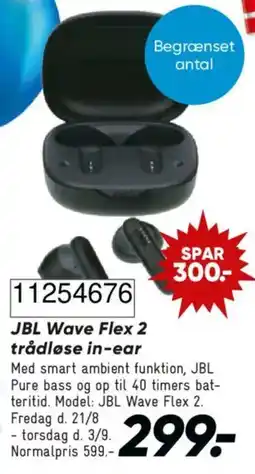 Bilka Jbl Wave Flex 2 trådløse in-ear tilbud