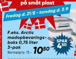 Bilka Arctic madopbevaringsboks 0,75 liter 3-pak tilbud