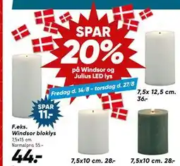 Bilka SPAR 20% på Windsor og Julius LED lys tilbud