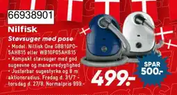 Bilka Nilfisk støvsuger med pose tilbud