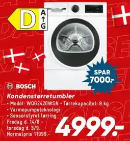 Bilka Bosch Kondenstørretumbler tilbud