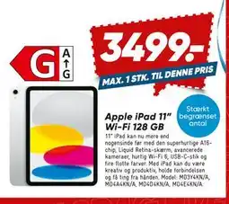 Bilka Apple iPad 11” Wi-Fi 128 GB tilbud