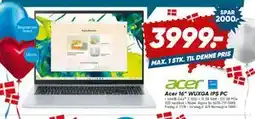 Bilka Acer 16 WUXGA IPS PC tilbud