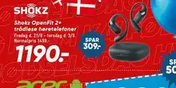 Bilka Shokz OpenFit 2+ trådløse høretelefoner tilbud