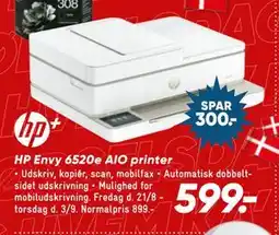 Bilka HP Envy 6520e AIO printer tilbud