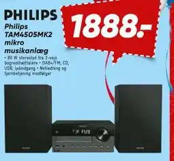 Bilka Philips TAM4505MK2 mikro musikanlæg tilbud