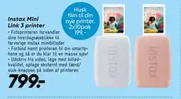 Bilka Instax Mini Link 3 printer tilbud