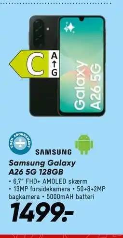 Bilka Samsung Galaxy A26 5G 128GB tilbud