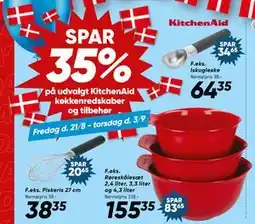 Bilka SPAR 35% på udvalgt KitchenAid køkkenredskaber og tilbehør tilbud