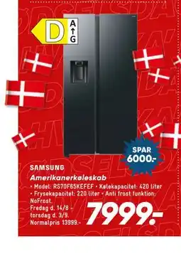 Bilka SAMSUNG Amerikanerkøleskab tilbud