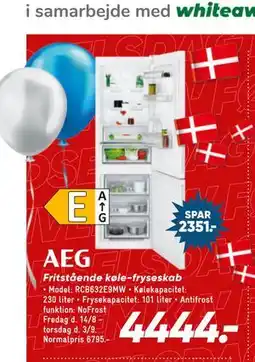 Bilka AEG Fritstående køle-fryseskab tilbud