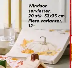 Bilka Windsor servietter tilbud
