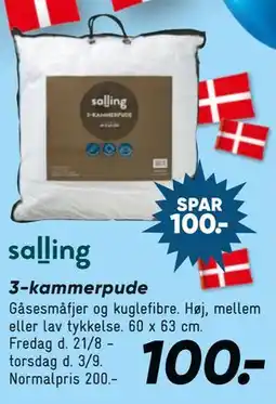 Bilka 3-kammerpude tilbud