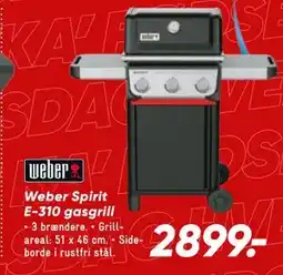 Bilka Weber Spirit E-310 gasgrill tilbud