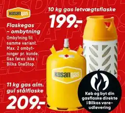 Bilka 10 kg gas letvægtsflaske tilbud