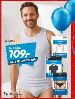 Bilka OLYMPIA T-shirt, undertrøje eller trusser tilbud
