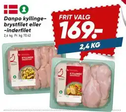 Bilka Danpo kyllinge-brystfilet eller -inderfilet tilbud