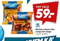 Bilka Morliny classic eller crispy hot wings tilbud