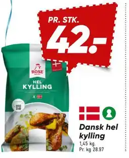 Bilka Dansk hel kylling tilbud