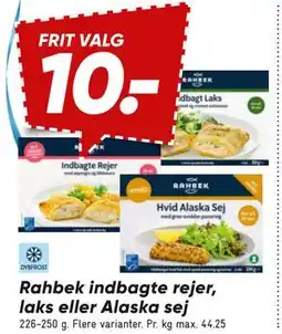 Bilka Rahbek indbagte rejer, laks eller Alaska sej tilbud