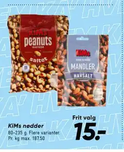 Bilka KiMs nødder tilbud
