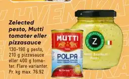 Bilka Zelected pesto, Mutti tomater eller pizzasauce tilbud