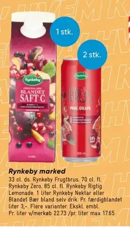 Bilka Rynkeby marked tilbud