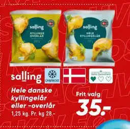 Bilka Hele danske kyllingelår eller -overlår tilbud