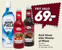 Bilka Små Shots eller Master of Mixes tilbud