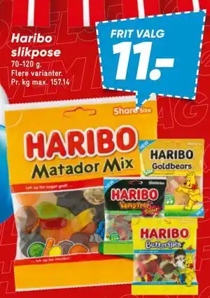 Bilka Haribo slikpose tilbud