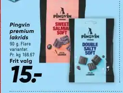 Bilka Pingvin premium lakrids tilbud