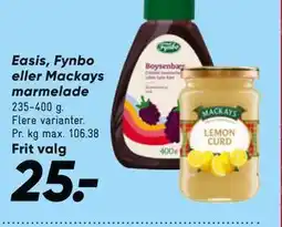 Bilka Easis, Fynbo eller Mackays marmelade tilbud