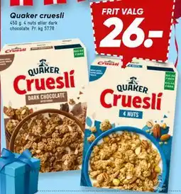 Bilka Quaker cruesli tilbud