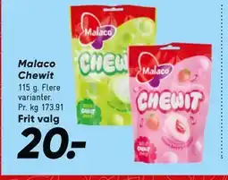 Bilka Malaco Chewit tilbud