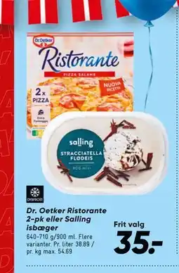 Bilka Dr. Oetker Ristorante 2-pk eller Salling isbæger tilbud