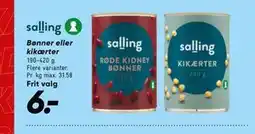 Bilka Bønner eller kikærter tilbud