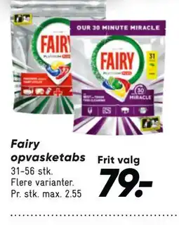Bilka Fairy opvasketabs tilbud