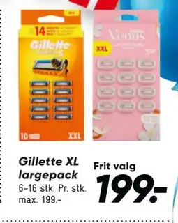 Bilka Gillette XL largepack tilbud
