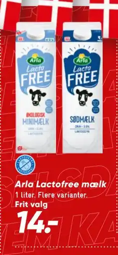 Bilka Arla Lactofree mælk tilbud