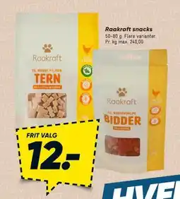 Bilka Raakraft snacks tilbud