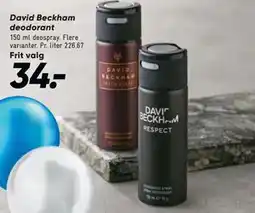 Bilka David Beckham deodorant tilbud