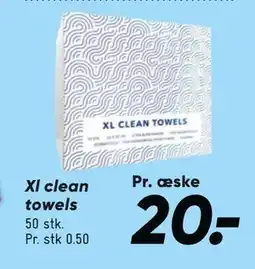 Bilka Xl clean towels tilbud