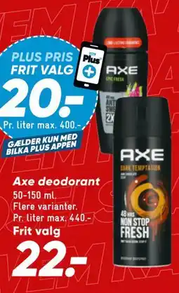 Bilka Axe deodorant tilbud