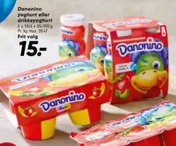 Bilka Danonino yoghurt eller drikkeyoghurt tilbud