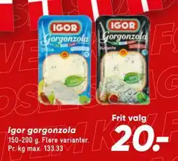Bilka Igor gorgonzola tilbud