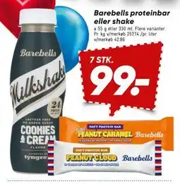 Bilka Barebells proteinbar eller shake tilbud