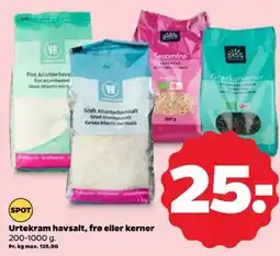 Netto Urtekram havsalt, frø eller kerner tilbud