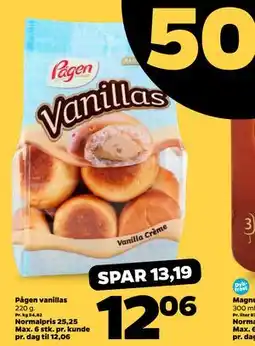 Netto Pågen vanillas tilbud