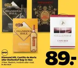 Netto Diamond Hill, Castillo de Maria eller Stellenhof Bag-in-Box tilbud